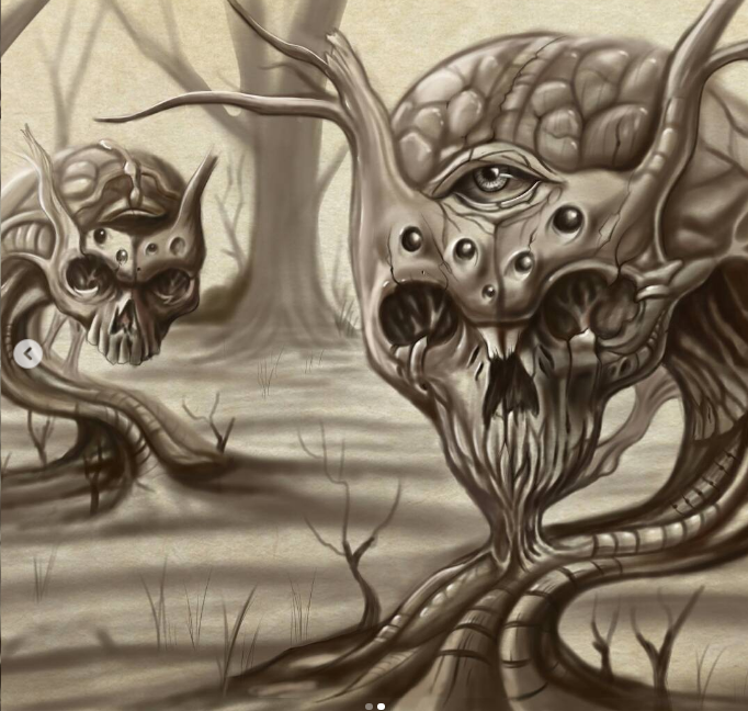 Neo-traditional tattoo flash art