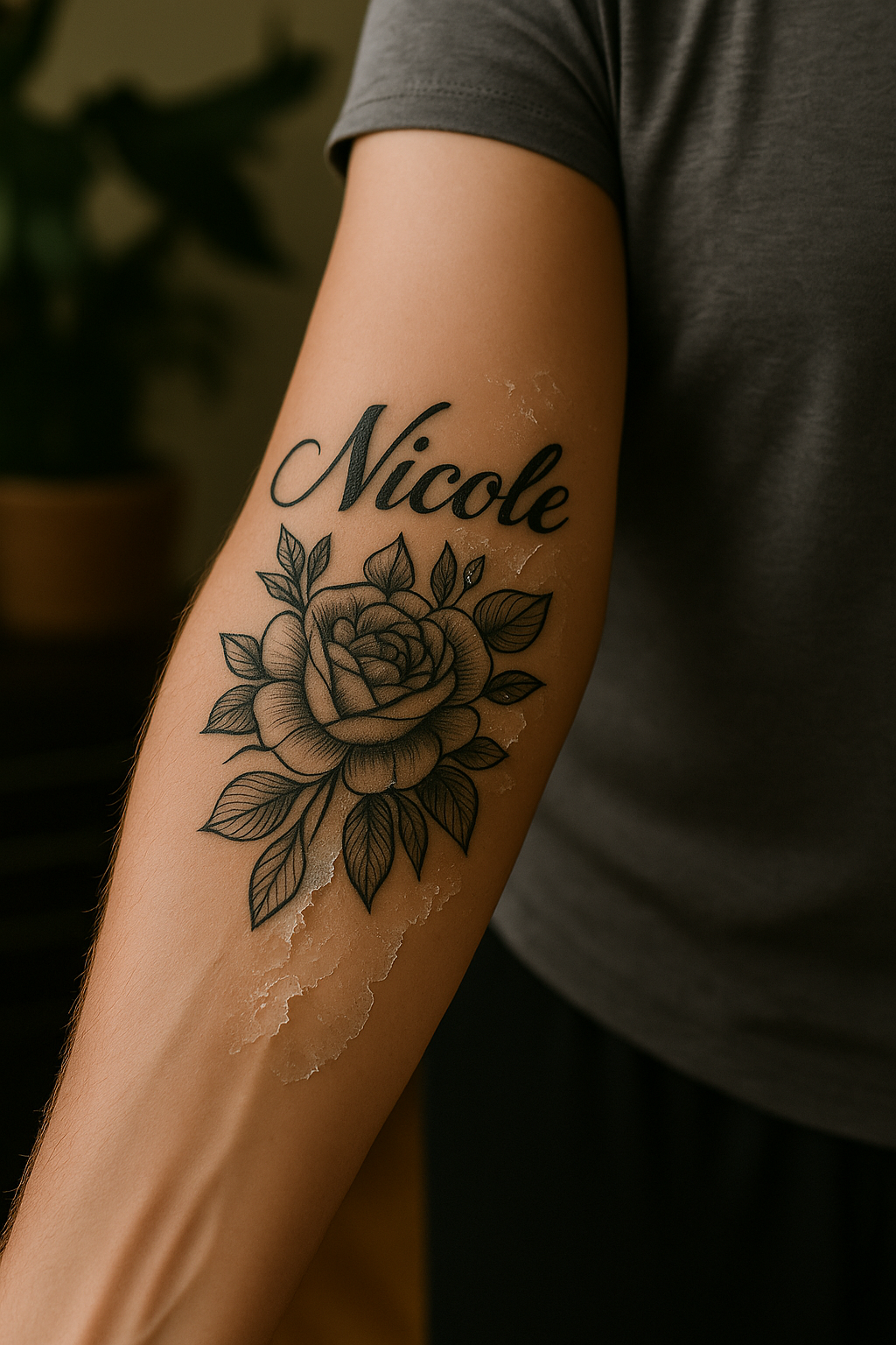 Healed tattoo example